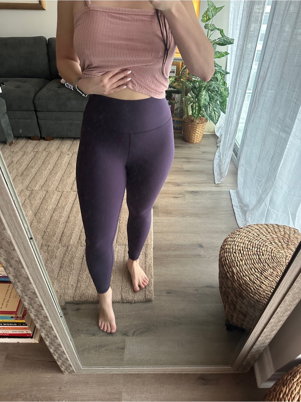 Peloton Deep Plum High-Rise Leggings